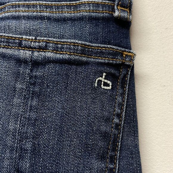 Rag & Bone Cate Mid-Rise Skinny Women's Size 26 Stretch Blue Jeans - Picture 4 of 13